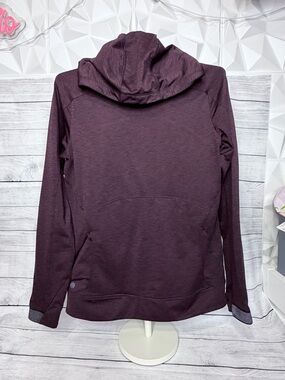 Athleta Women's Dark Plum Hooded Performance Pullover